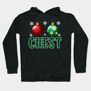 Chest Funny Couple Matching Christmas Chest Nuts Hoodie